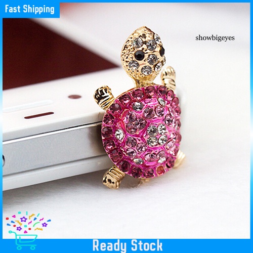 Nút Bịt Chống Bụi Lỗ Cắm Tai Nghe 3.5mm Hình Chú Rùa Đáng Yêu Cho Iphone Samsung Galaxy