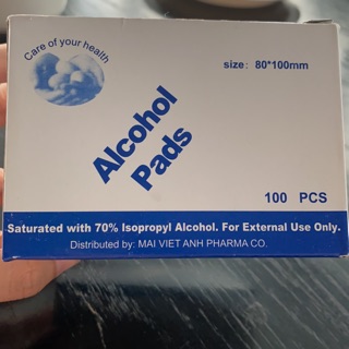 Khăn ướt tẩm cồn Alcohol pads