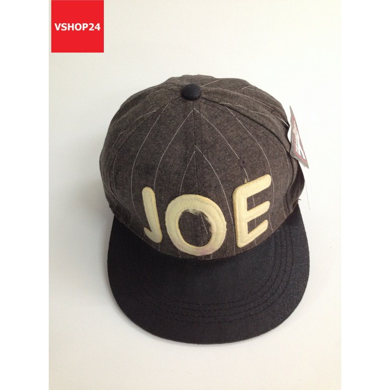 MŨ SNAPBACK KẺ SỌC JOE MÀU ĐEN 165
