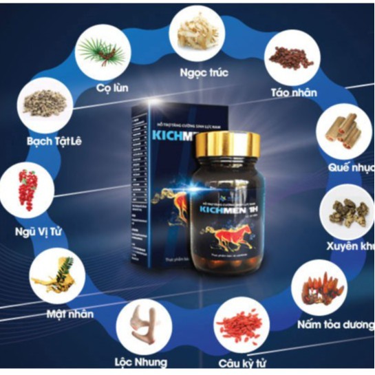 KICHMEN 1H - Tăng Cường Sức Mạnh Nam Giới HỘP 30 VIÊN [CHÍNH HÃNG] | BigBuy360 - bigbuy360.vn