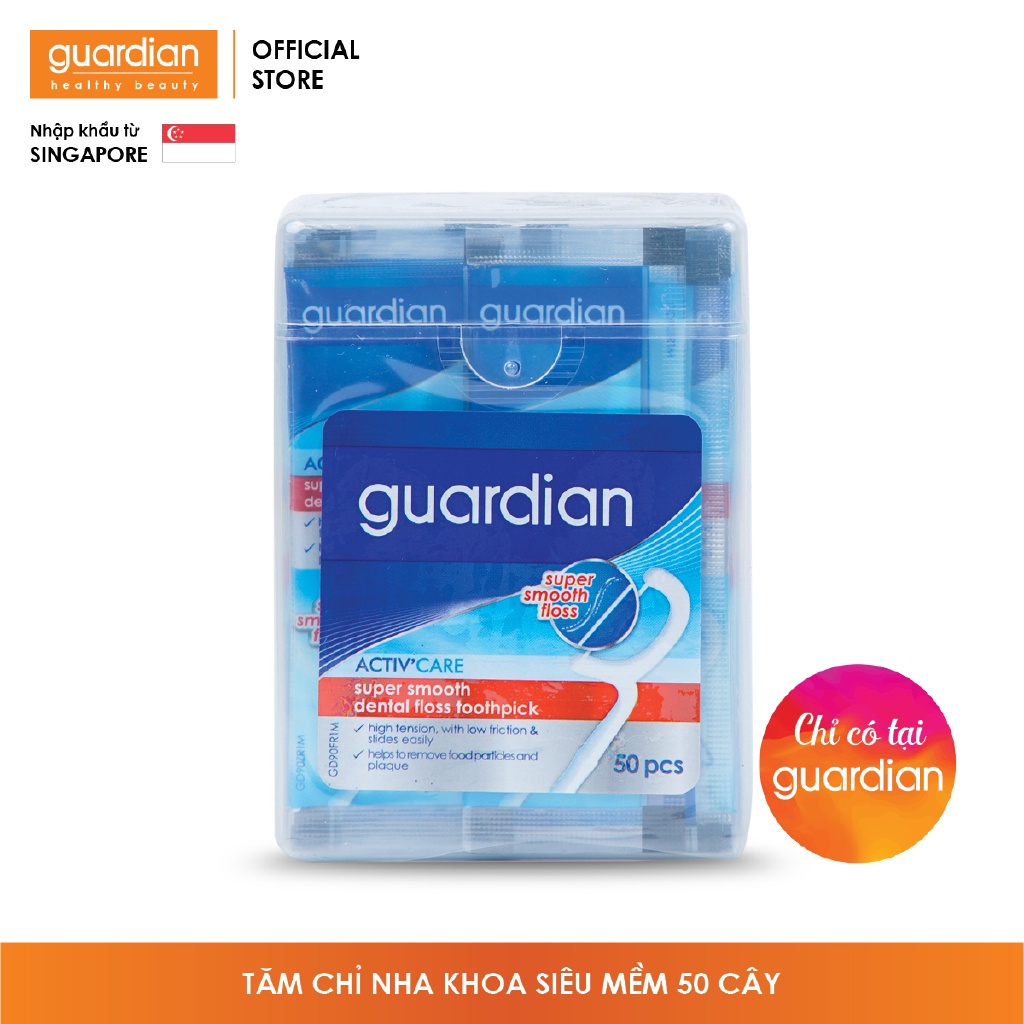 Tăm chỉ răng nha khoa Guardian siêu mềm – 50 cây