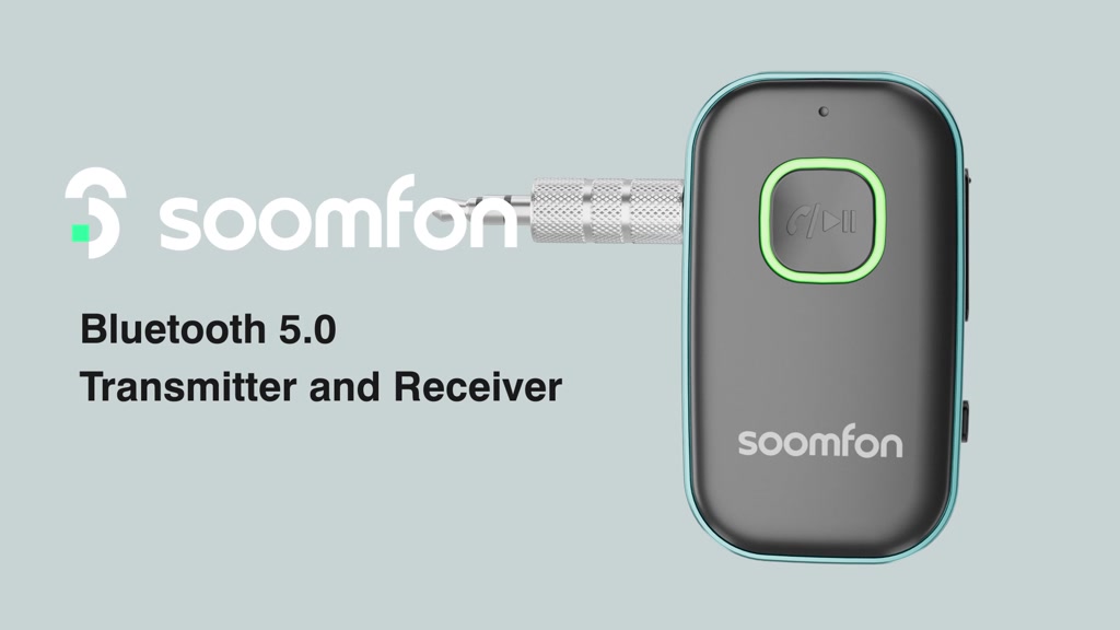 Thiết Bị Truyền Nhận Tín Hiệu Bluetooth 5.0 SOOMFON 2 Trong 1 Tích Hợp Mic Không Dây Cho Điện Thoại / Loa / TV / Xe Hơi 2 Trong 1 | BigBuy360 - bigbuy360.vn