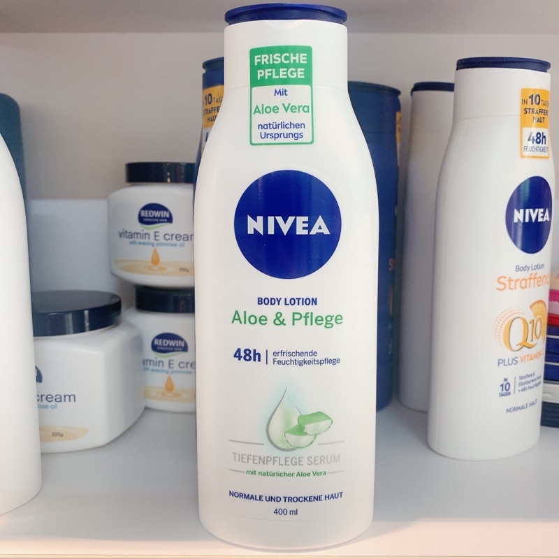 Dưỡng Thể Nivea Repair Care 72h, Nivea Aloe Pflege - 400ml