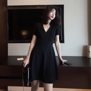 (Order) bigsize Đầm cổ V 