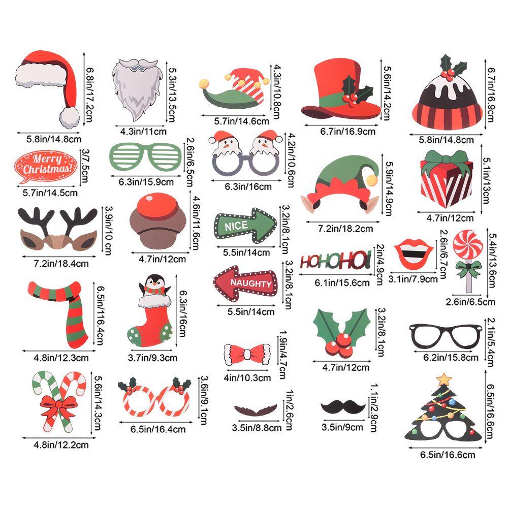 Set 32 Phụ Kiện Trang Trí Giáng Sinh Vui Nhộn