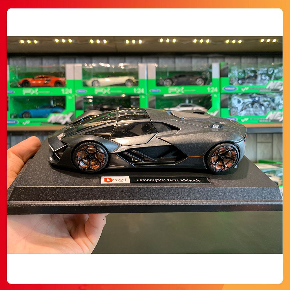 [Mã LIFE0503TOYS1 giảm 10% đơn 150k] XE MÔ HÌNH LAMBORGHINI TERZO MILENNIO HÃNG 1:24 BBURAGO Cao Cấp