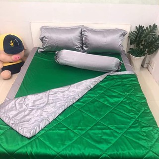 [SIÊU SALE] [HỔ TRỢ PVC] Xả kho Bộ drap giường có chăn phi lụa cao cấp sang chảnh (chọn màu)