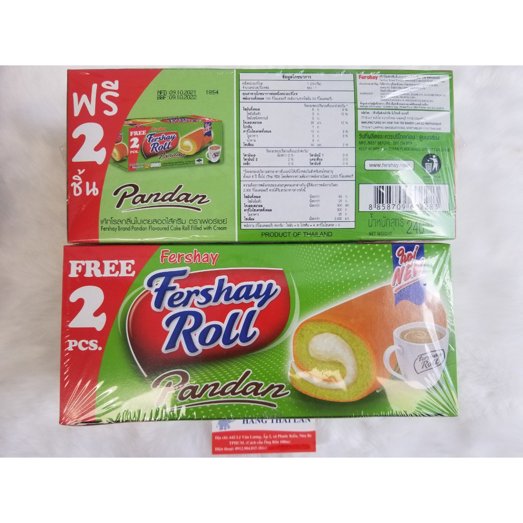 BÁNH BÔNG LAN CUỘN THÁI LAN FRESHAY ROLL