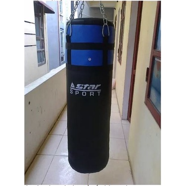 Bao Cát Đấm Bốc Boxing Treo Tường 80cm Nhồi Sẵn Da 3 Lớp Siêu Bền + Tặng Găng Đấm Bốc