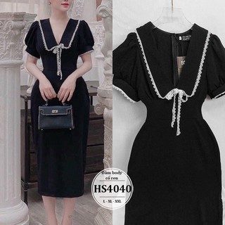 Đầm bigsize body cổ ren hs4040-l,xl,xxl