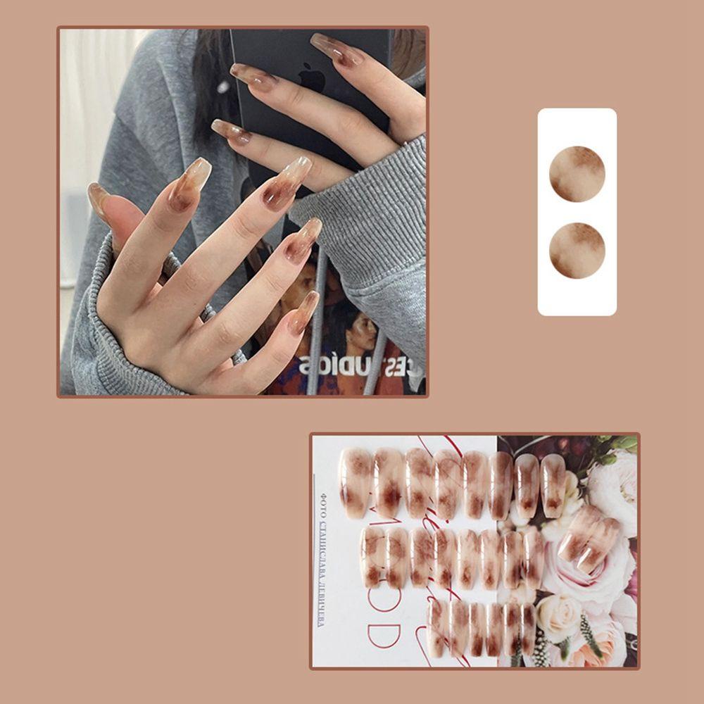Hộp 24 Móng Tay Giả Che Phủ Toàn Diện Trang Trí Nghệ Thuật