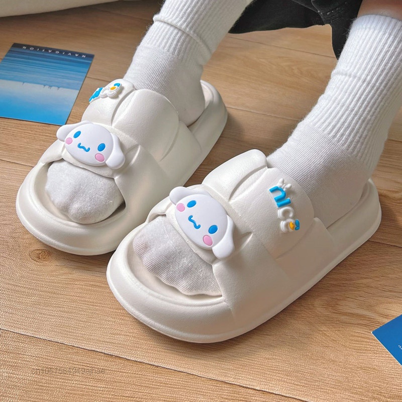 SANRIO Dép Sandal Đế Mềm Dày Dặn Phong Cách Thời Trang Hàn Quốc 2022 Y2k