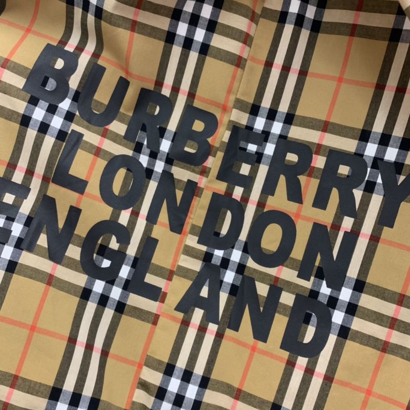 áo sơ mi nam nữ dài tay oversize in chữ Burberry london england BBR