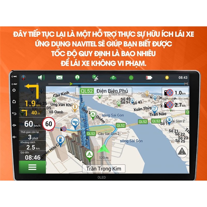 Bộ màn hình OLEDPRO C8S liền camera 360 cho xe NISSAN NAVARA -phụ kiện trang trí nội thất xe hơi, camera cảm biến lùi