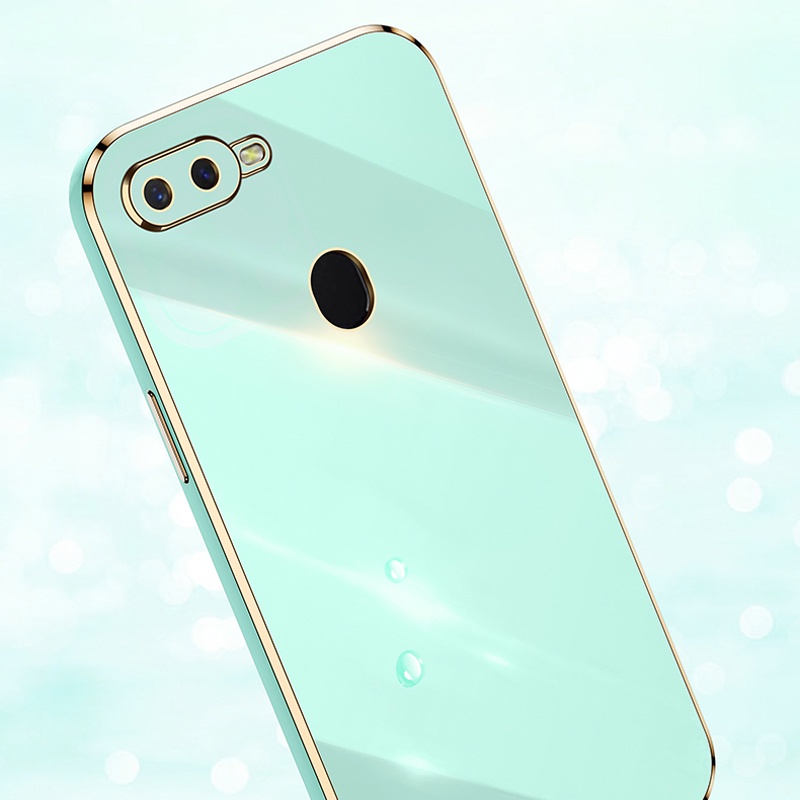 Ốp điện thoại Koosuk Slim dành cho OPPO A7 A5S A12 A11K F9 Pro A7X AX7 AX5S mềm mạ mịn khung vuông