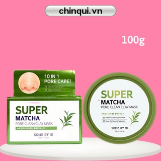 Mặt Nạ Đất Sét Làm Sạch Lỗ Chân Lông Some By Mi Super Matcha Pore Clean Clay Mask 100g