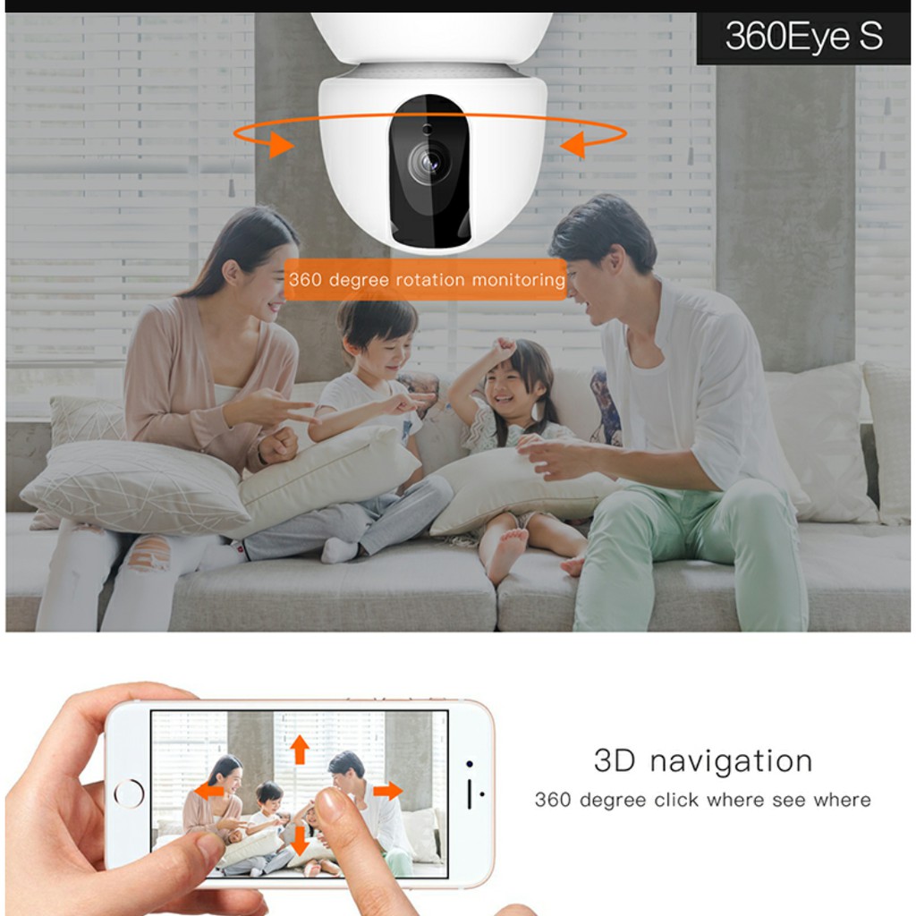 Camera IP 360eyes 2.0MP định vị hình ảnh 3D EC30S-U11