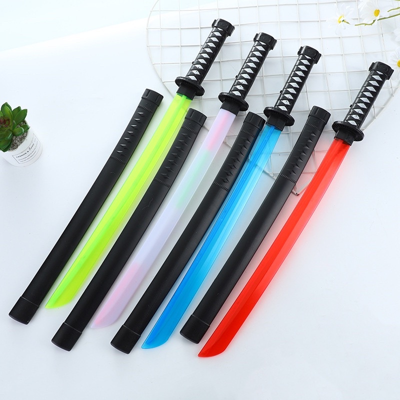 Kiếm phát sáng Freeship, kiếm cháy phố, Katana phát sáng có đèn led và âm thanh tặng kèm pin
