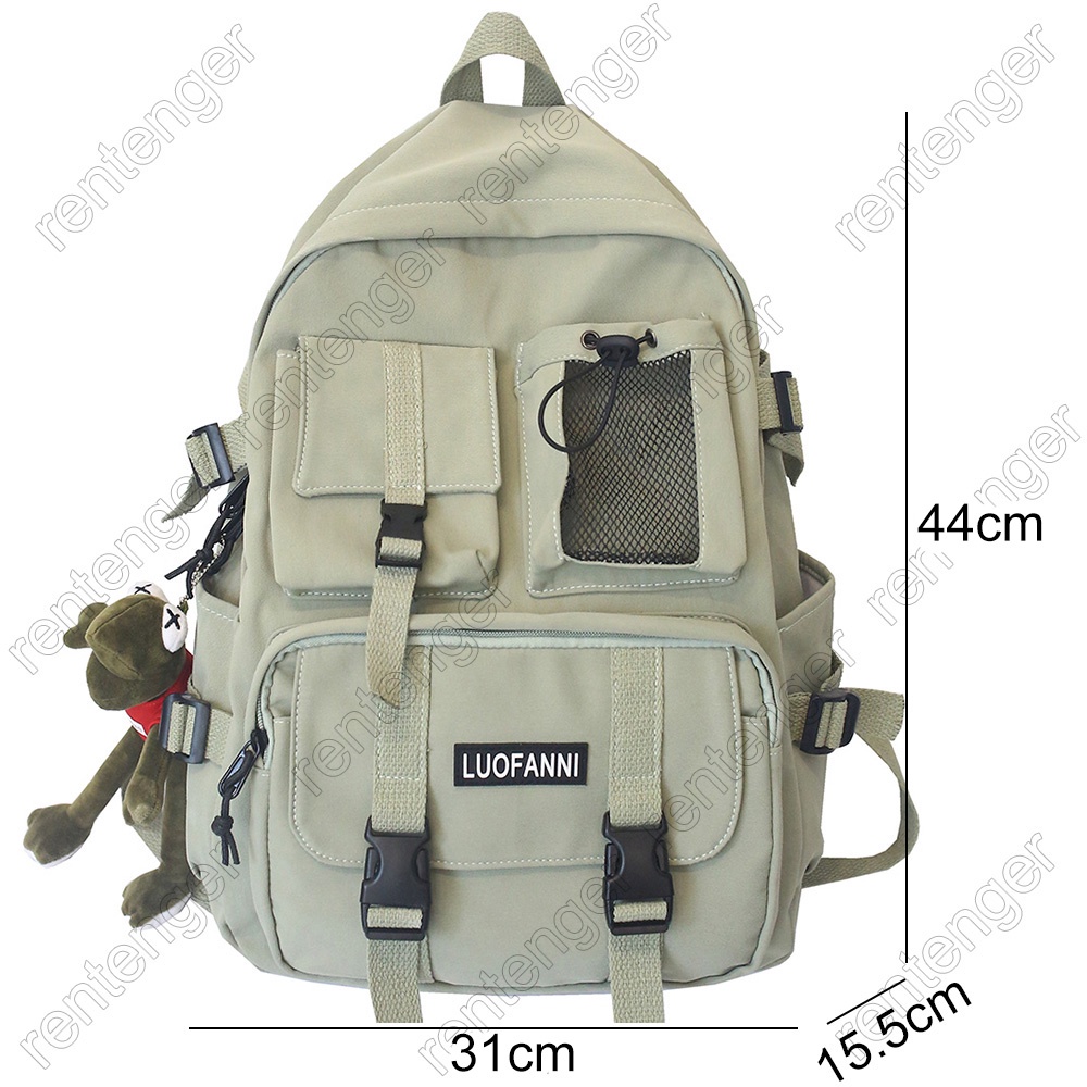 Ba Lô Nylon Phối Lưới Thời Trang Dành Cho Nam Và Nữ