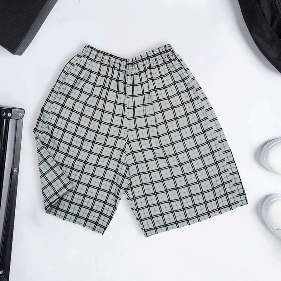 Quần đùi, quần thô, kẻ sọc caro, cotton thô 100% đẹp, short caro ( ảnh video chụp thật) | BigBuy360 - bigbuy360.vn