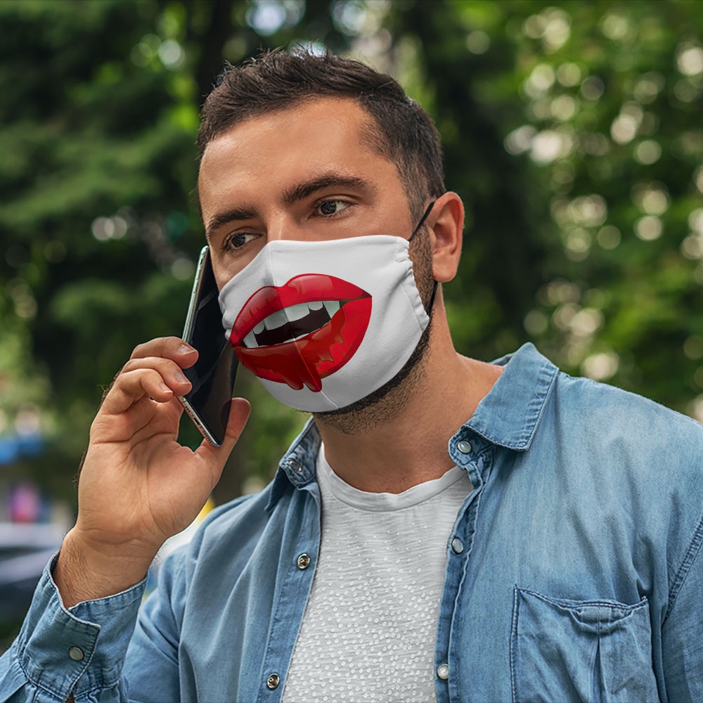 Khẩu trang vải mặc người thời trang 3d miệng mặt người 91 CARTWELL thoáng khí kháng khuẩn dễ thở không đau tai chất liệu