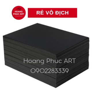 Giấy bìa màu đen a0/a1/a2 - 10 tờ/tập