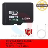 Thẻ nhớ MicroSD 32GB Class 10 tốc độ Read-Write 20MB/s-16.5MB/s tặng cáp sạc microUSB trị giá 99K 1000000395+1000000104