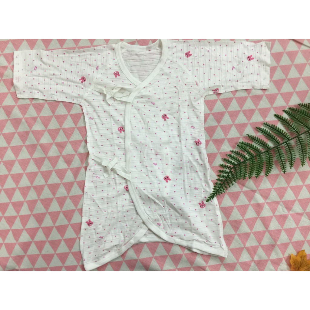 Body yukata dài tay cho bé buộc dây chất cotton mềm co giãn 7-10kg