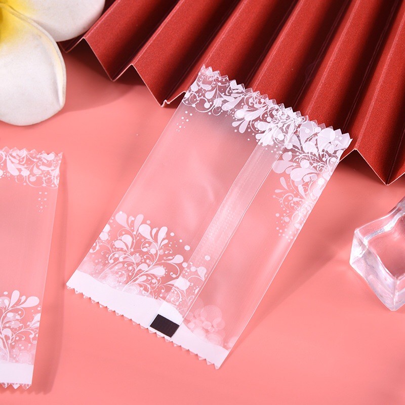 100 túi hàn miệng 7x9.5 cm hoạ tiết viền