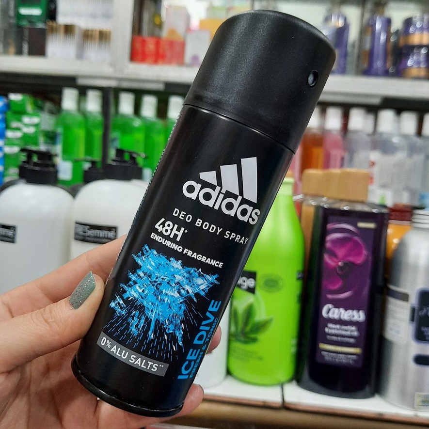 XỊT KHỬ MÙI TOÀN THÂN NAM ADIDAS-DEO BODY SPRAY 48H 150ML - ICE DIVE