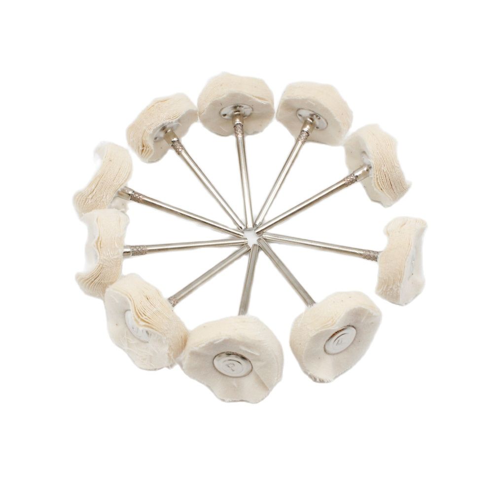 Bánh Xe Đánh Bóng Gương Trang Sức 22mm Trục 2.35mm Màu Vàng / Bạc