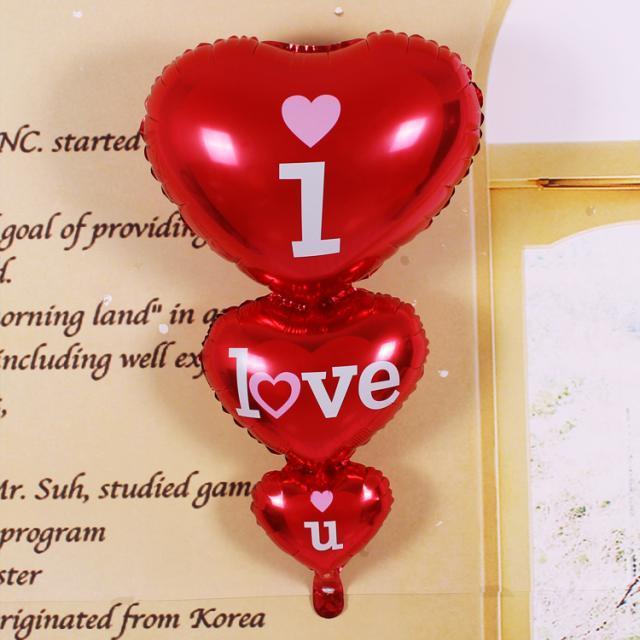 Bong bóng trái tim 3 trong 1 dùng trang trí tiệc