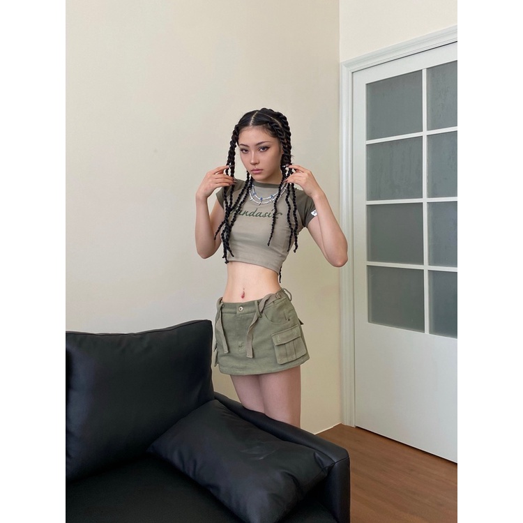 Váy Yếm Denim Eo Thấp Kiểu Retro Mỹ Thời Trang Mùa Hè Quyến Rũ Cho Nữ