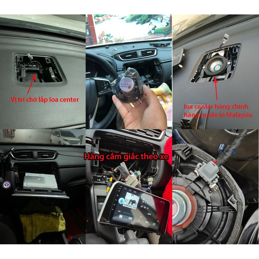 Loa center honda crv 2017-2018-2019-2020-2021 hàng chính hãng malaysia cắm giăc zin