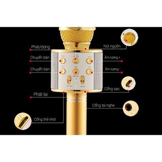 Mic Hát Karaoke Bluetooth WS858