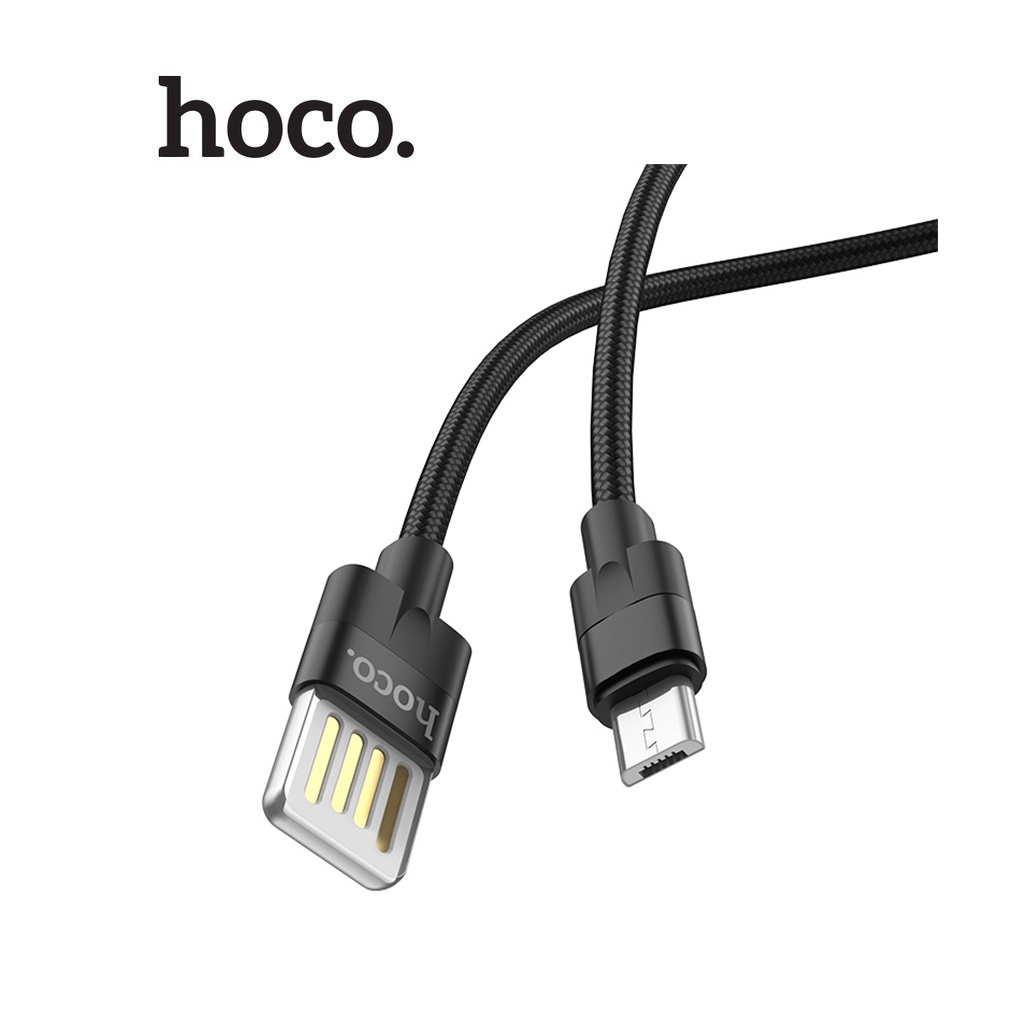Cáp sạc 2.4A Hoco U55 Micro vải dù siêu bền dài 1.2M cho Android