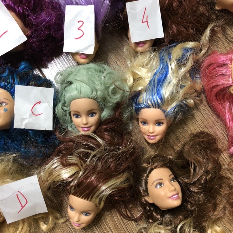 B7A- Đầu búp bê barbie chính hãng
