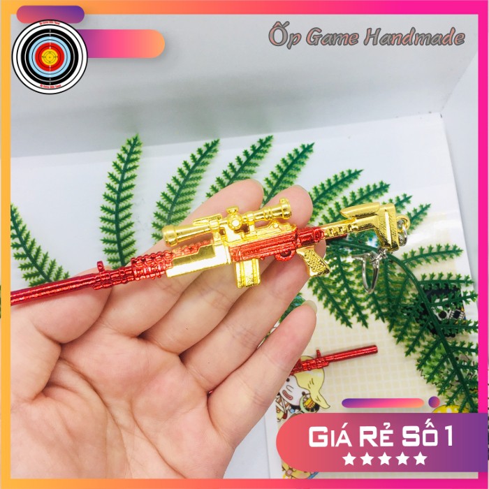 Móc Khóa Pubg MK14 Gold PUBG - Màu vàng hợp kim dài 12cm (Game Pubg)