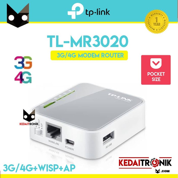 Mới Usb Phát Sóng Wifi Tp-link Tl-mr3020 3g / 4g