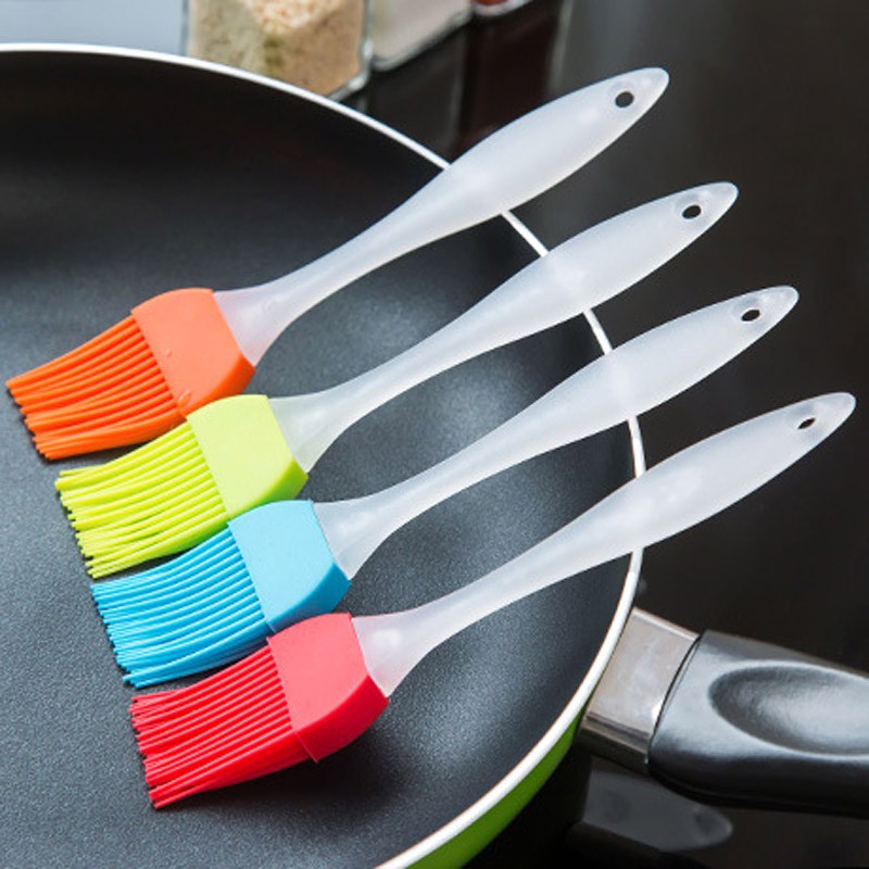 Cọ Quét Dầu Nướng Bánh / Bbq Bằng silicone Với Tay Cầm Pha Lê Tiện Dụng