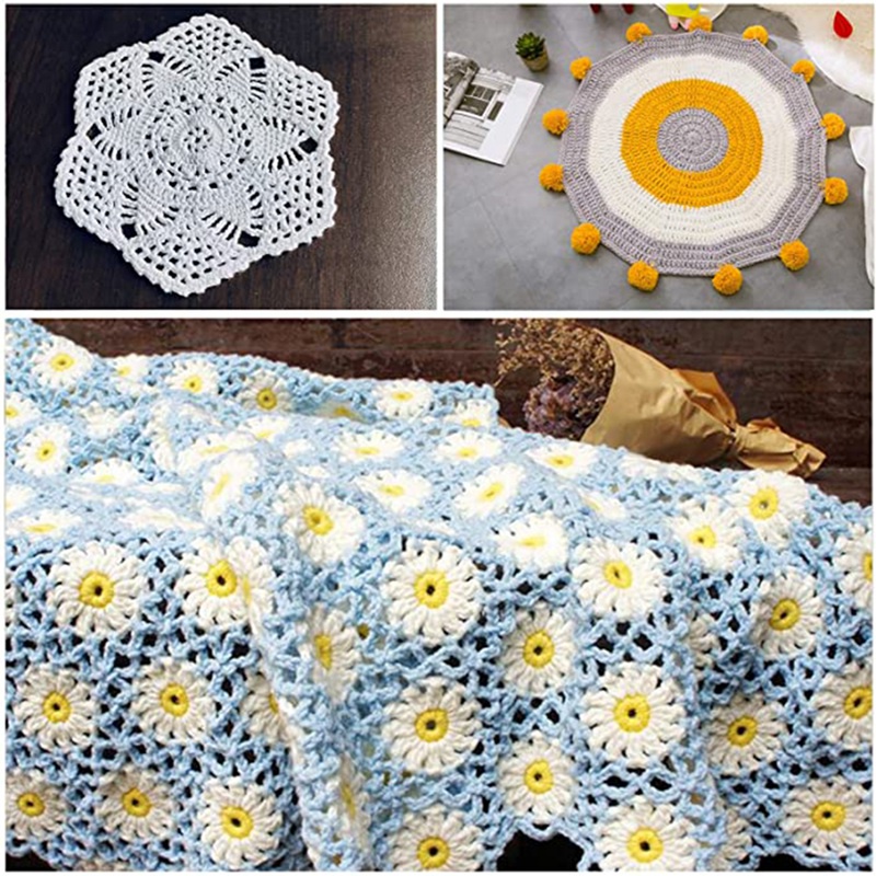 Bộ Dụng Cụ Đan Móc Len Bằng Tre Tự Nhiên Linh Hoạt Tiện Dụng DIY