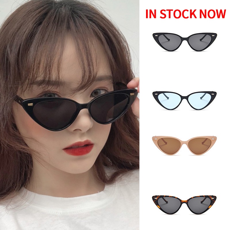 Kính mát gọng mắt mèo nhỏ thời trang Hàn Quốc cổ điển cho nam và nữ