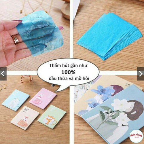 Giấy Thấm Dầu 1 Gói 50 tờ Nội Địa Trung Thấm Dầu Tốt Mẫu Mã Đẹp