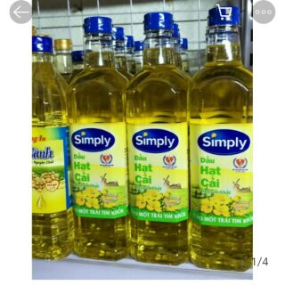 Dầu Simply hạt cải 1 Lít