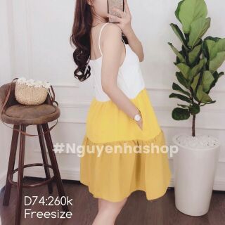 VÁY 2 DÂY CẦU VỒNG