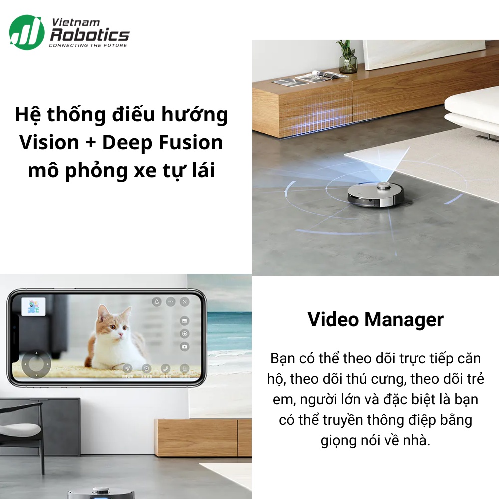 Robot hút bụi lau nhà Ecovacs Deebot X1 Turbo - Bản quốc tế - Bảo hành 24 tháng - Tự Động giặt khăn - Lực Hút 5000Pa