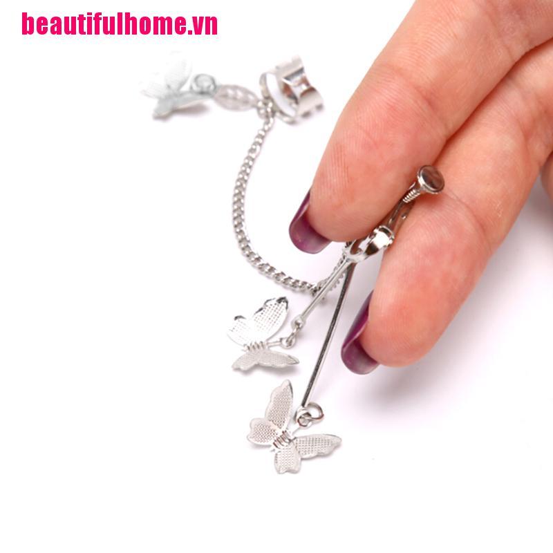 1 Bông tai hình bướm phong cách Harajuku cho nữ