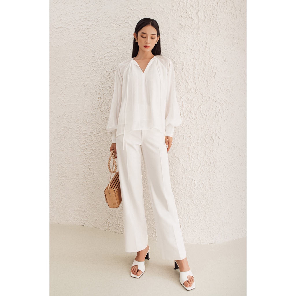 Quần Ống Rộng Nút Kim Loại - Q179