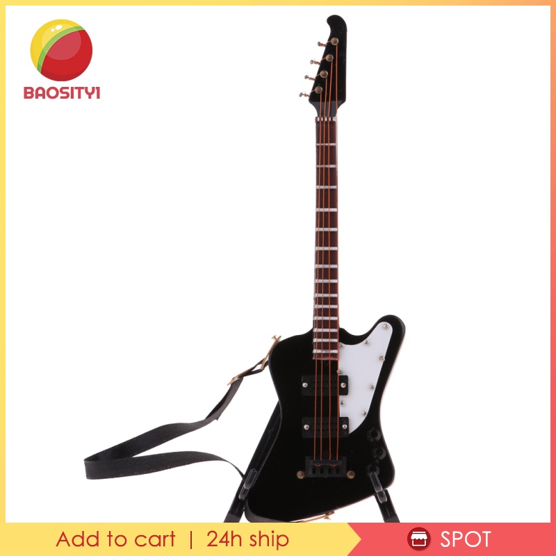 Mô Hình Đàn Ghi Ta Điện Mini Bằng Gỗ 20cm Cho Mô Hình 1 / 6 Action Accs # 3