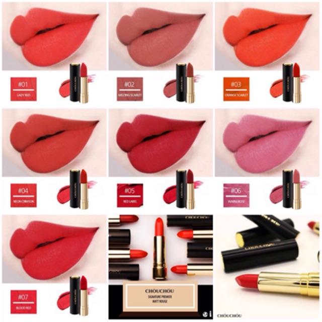 Son thỏi dạng lì nắp ấn chou chou signature premire
